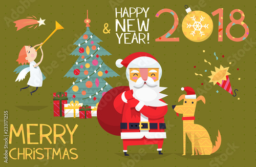 Christmas card illustration