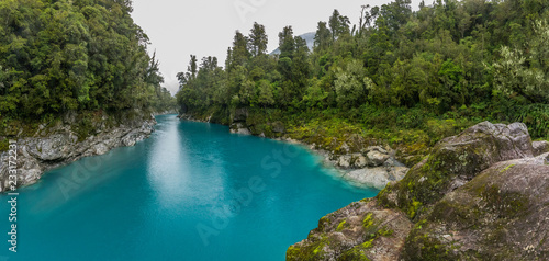 Blue water and rocks of the Hokitika Gorge Scenic Reserve, South Island New Zealand © Martin Valigursky