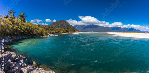New Zealand's longest one-lane bridge over Haast River, South Westland © Martin Valigursky