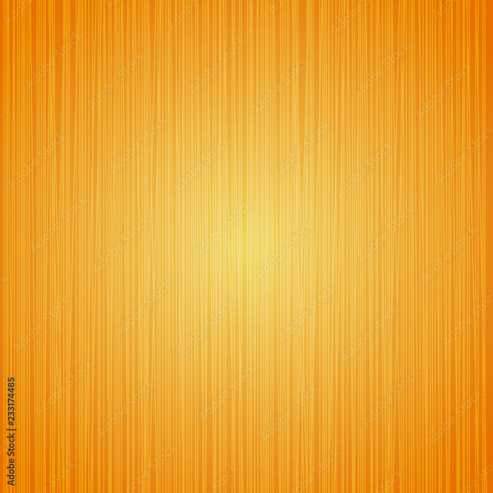 Fototapeta premium Orange striped texture background. Canvas pattern, abstract fabric wallpaper, vector illustration for bright design