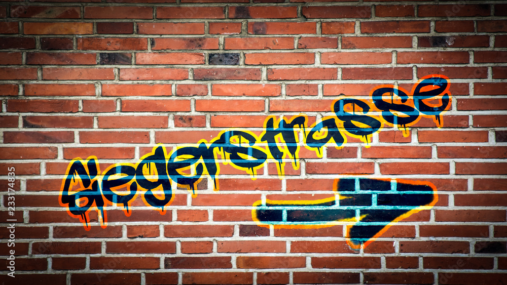 Obraz premium Schild 394 - Siegerstrasse