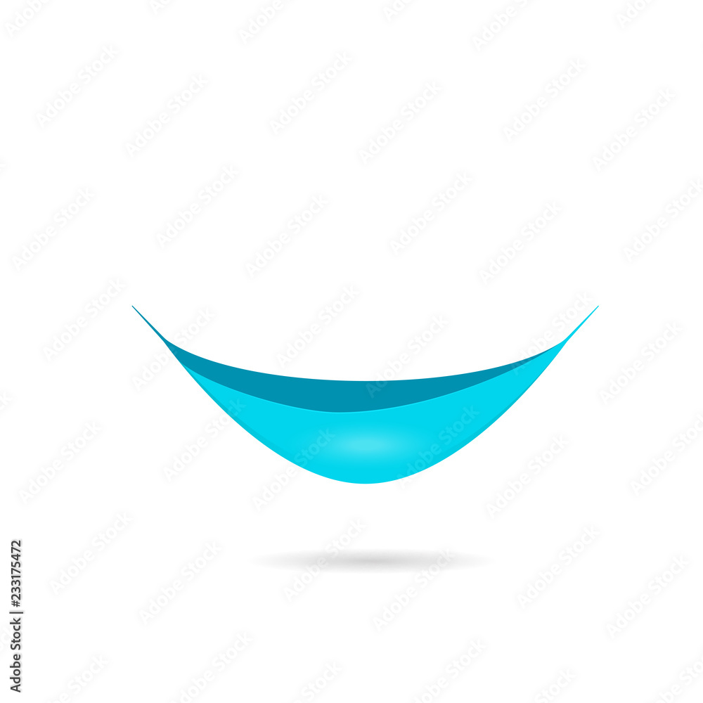 Travel hammock icon. Clipart image isolated on white background Travel hammock icon. Clipart image isolated on white background