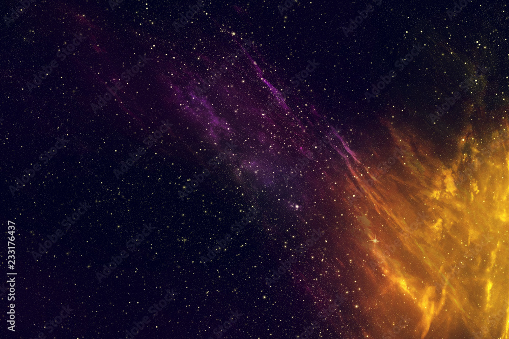 Night sky with stars and nebula Night sky with stars and nebula