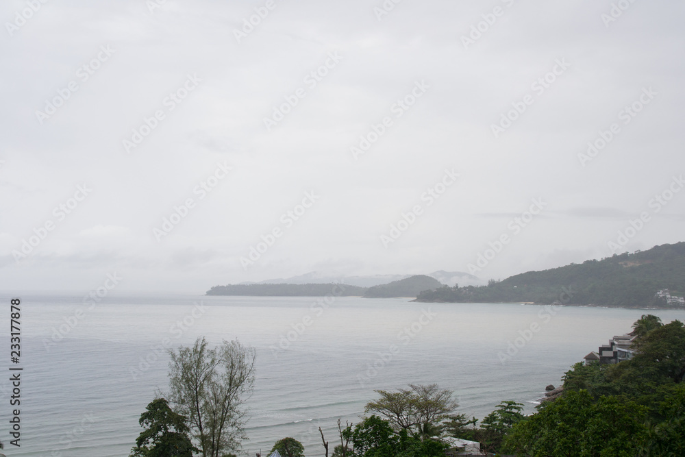 view of Andaman Sea and Indian Ocean from Phuket, thailand