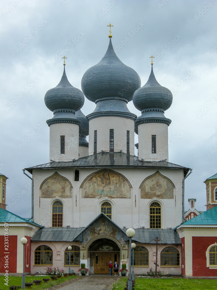 Leningrad region. The Town Of Tikhvin. The Cathedral of the assumption of Tikhvin assumption monastery