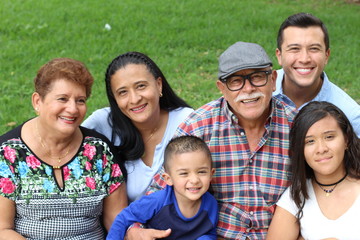 Hispanic family with good values 