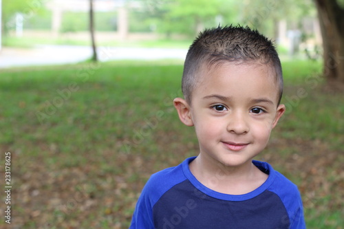 Adorable ethnic three years old kiddo 