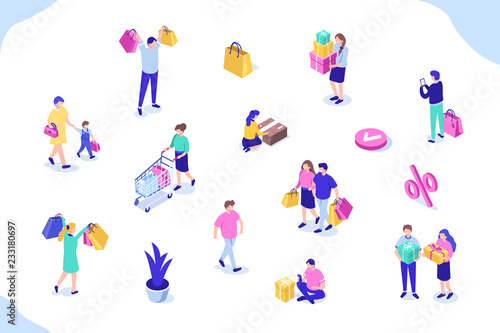 shopping people