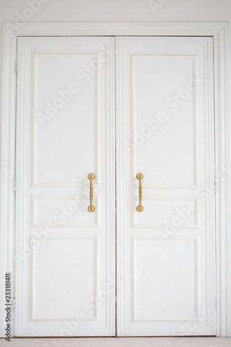 White vintage double door. © ksi