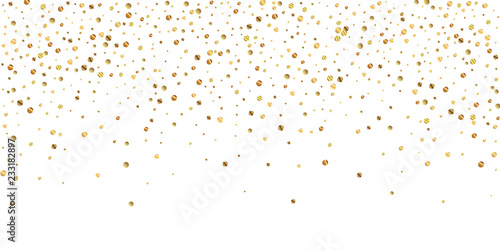 Sparse gold confetti luxury sparkling confetti. Sc photo