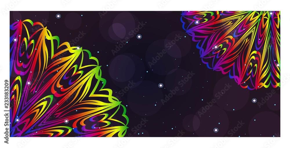 Vector Mandala Pattern for Template, Flyer or Invitation Card. Vector Mandala Pattern for Template, Flyer or Invitation Card.