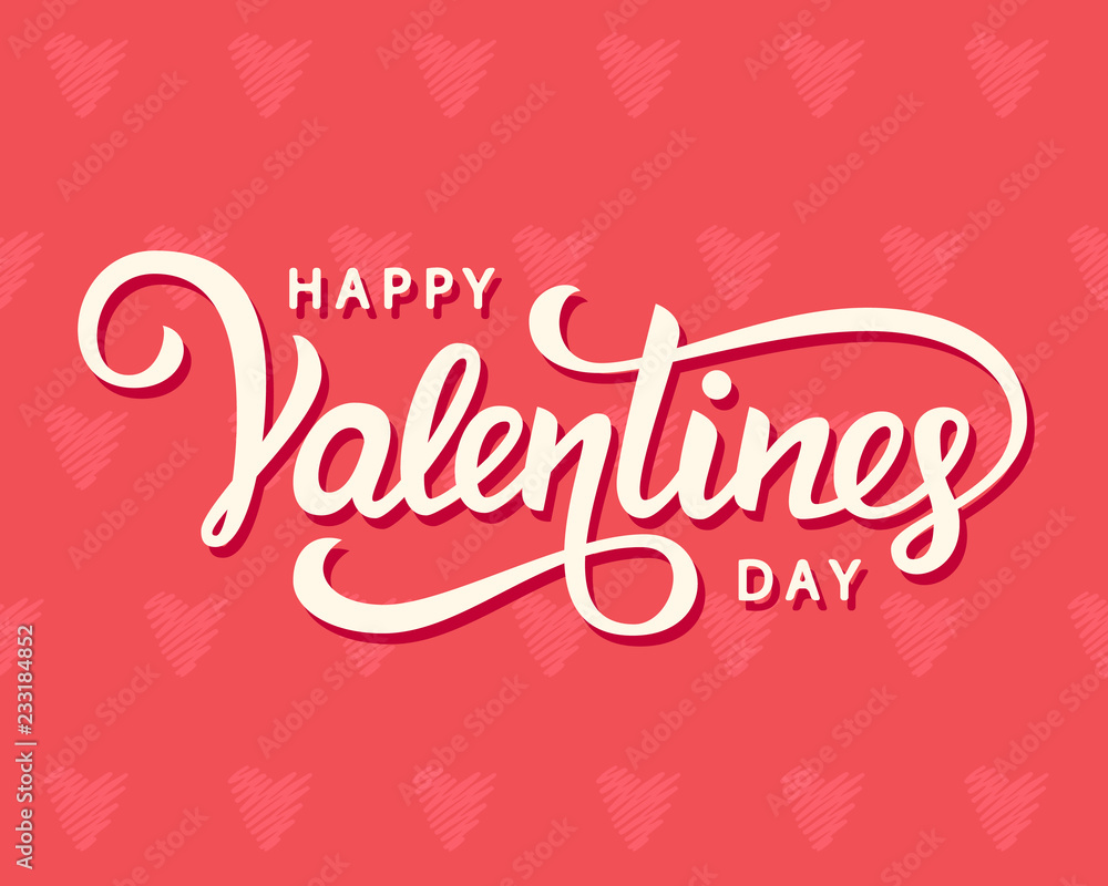 Happy Valentines Day typography poster Happy Valentines Day typography poster