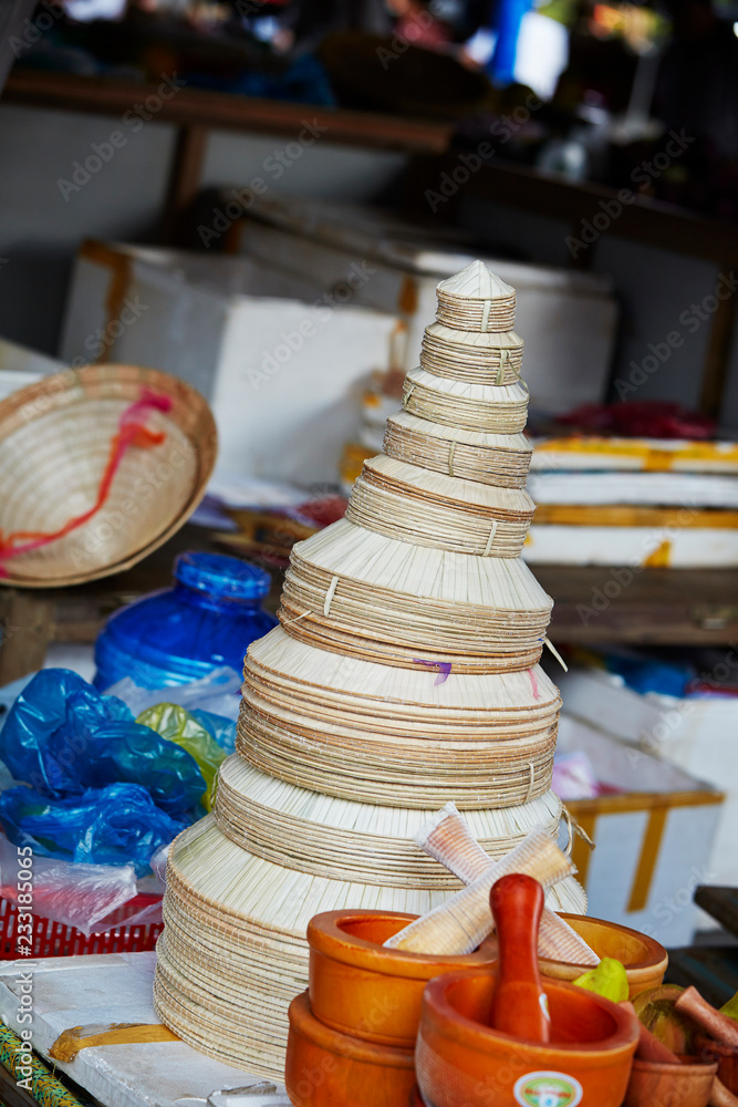 Vietnamese bamboo hats 