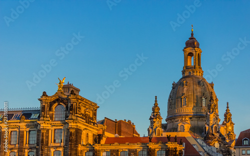 The Dresden Frauenkirche, church or our lady, Dresden, Germany