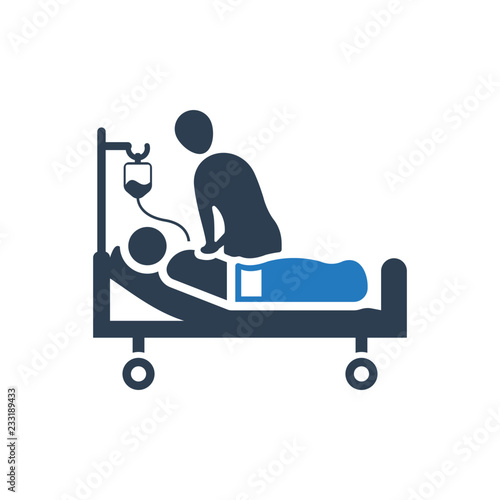 Doctor Checking a Patient Icon