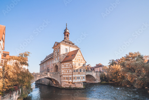 Obraz na płótnie Morning in Bamberg w salonie