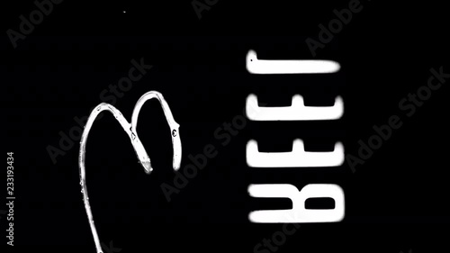 Wallpaper Mural Vintage 16mm Film Leader Textures With Printed And Handwritten Letters Torontodigital.ca