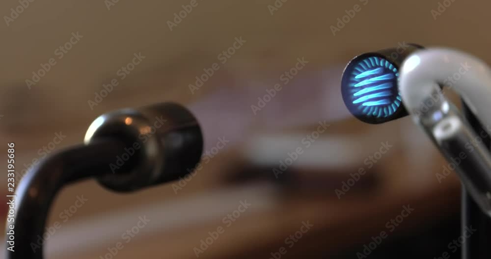 Steel gas burner. 4K, UHD, 50p, Cinematic,Closeup, Steel gas burner. 4K, UHD, 50p, Cinematic,Closeup,
