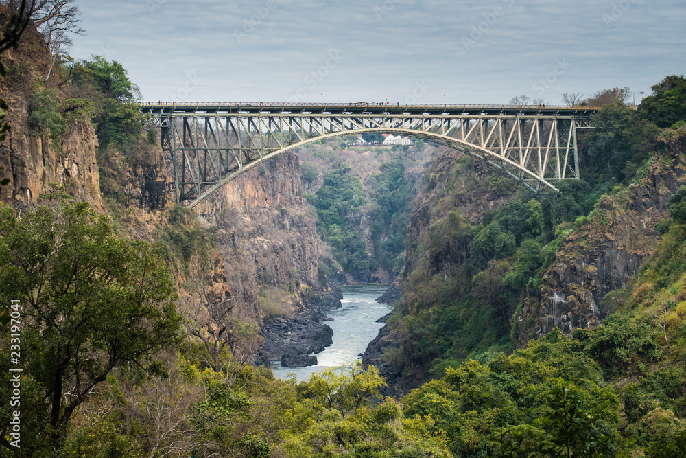 Victoria Falls Bridge and The Zambezi River, Zambia