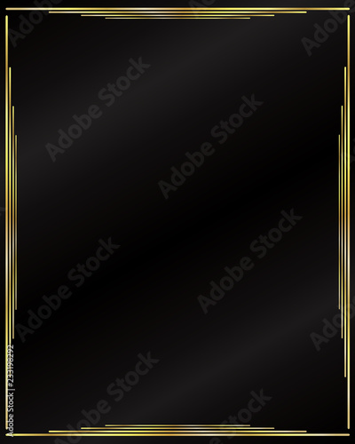 Frame-Gold Bars Over a Black Gradient Background