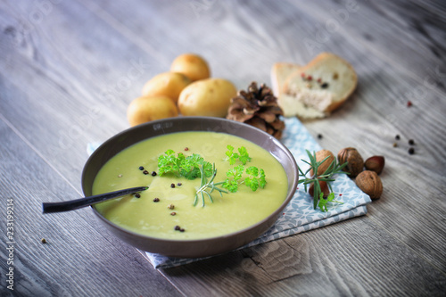 soupe de légume vert