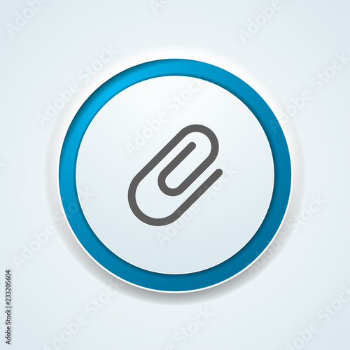 Free Download Paperclip button - GFXLoad