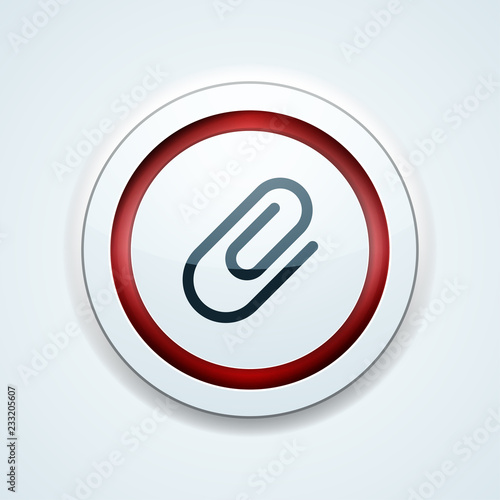 Free Download Paperclip button - GFXLoad