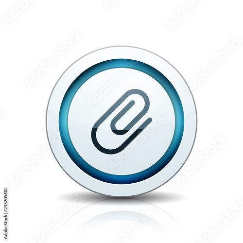 Free Download Paperclip button - GFXLoad