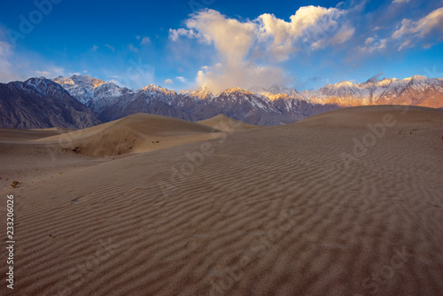 Sand desert at skardu. Northern Area Pakistan