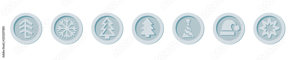 Santa Claus crypto currency coins Christmas winter new year holiday silver set Santa Claus crypto currency coins Christmas winter new year holiday silver set