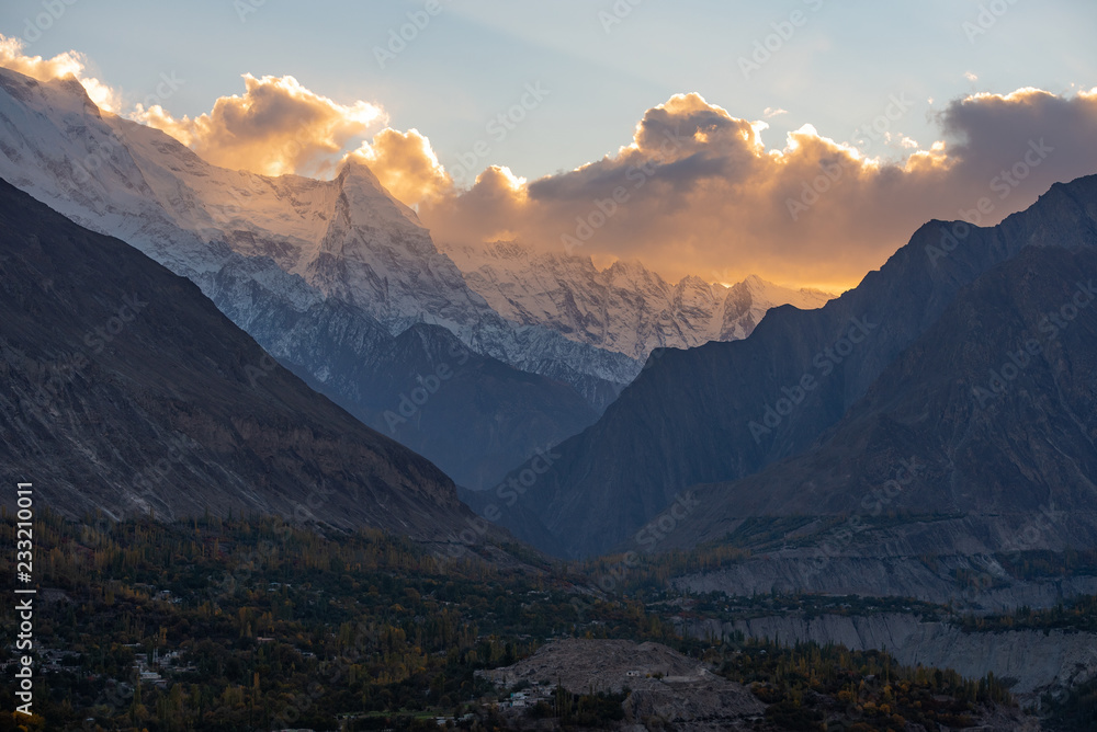 Autumn at Hunza Valley. Northern Area Pakistan