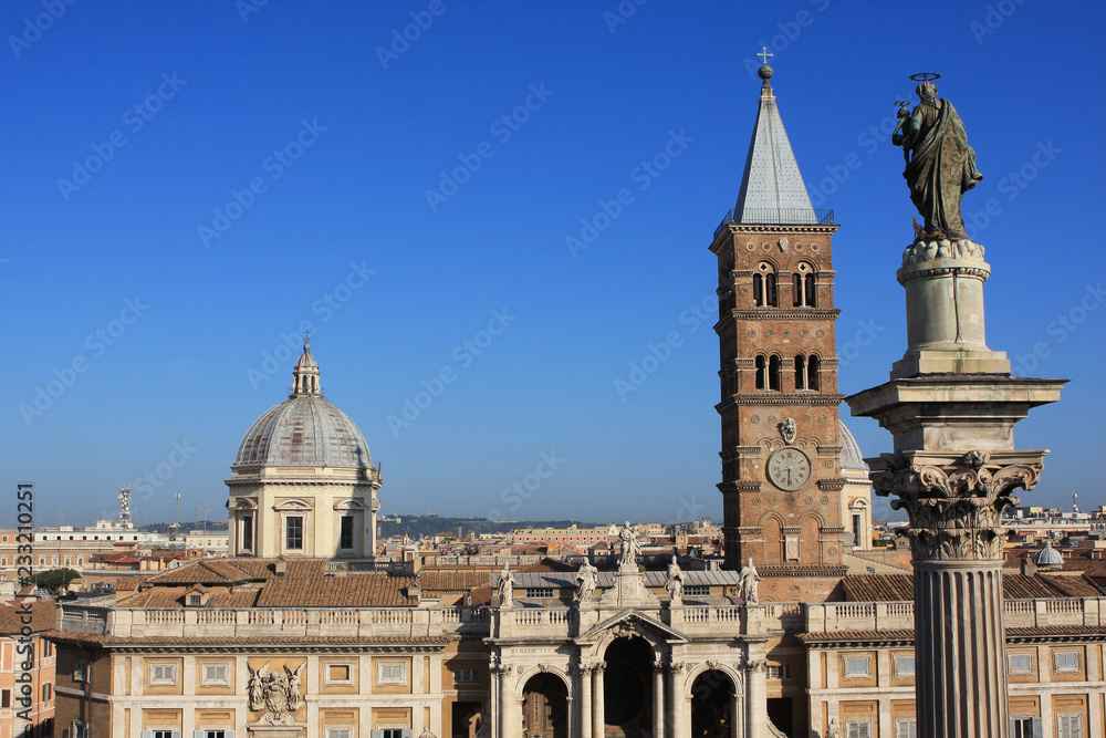 The Basilica di Santa Maria Maggiore, is a Papal major basilica and the largest Catholic Marian church in Rome, Italy