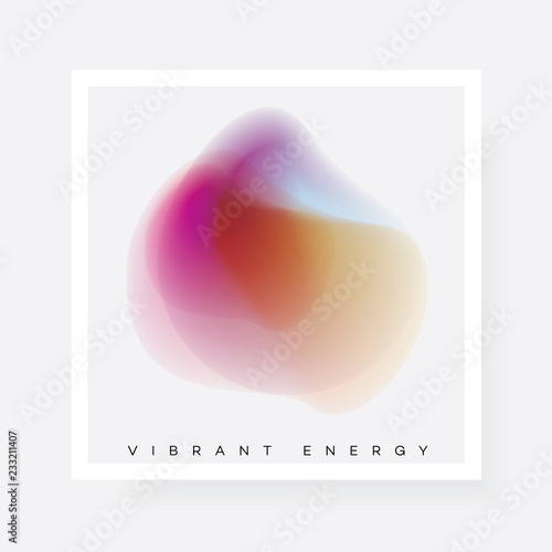 Colorful vibrant gradient blur shape