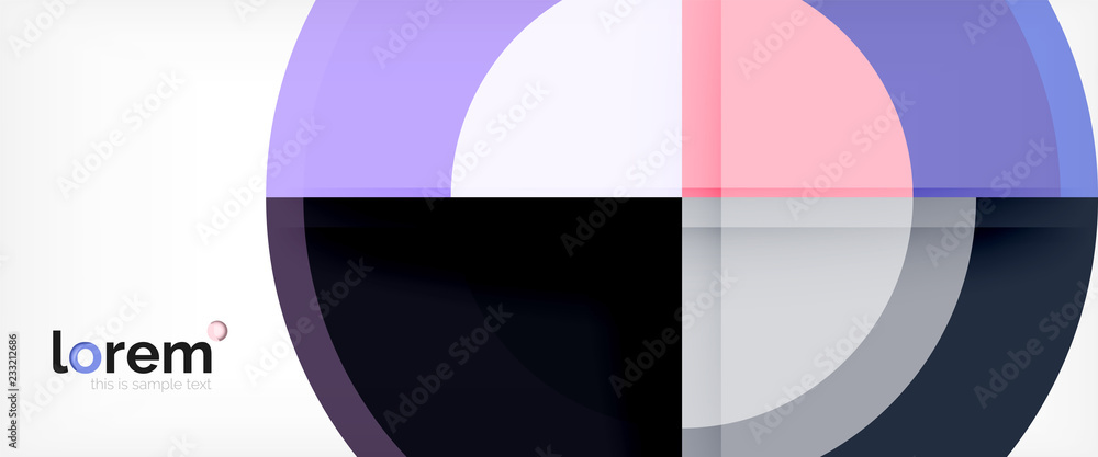 Circle abstract background, geometric modern design template Circle abstract background, geometric modern design template