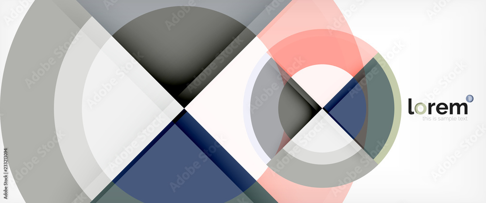 Circle abstract background, geometric modern design template Circle abstract background, geometric modern design template