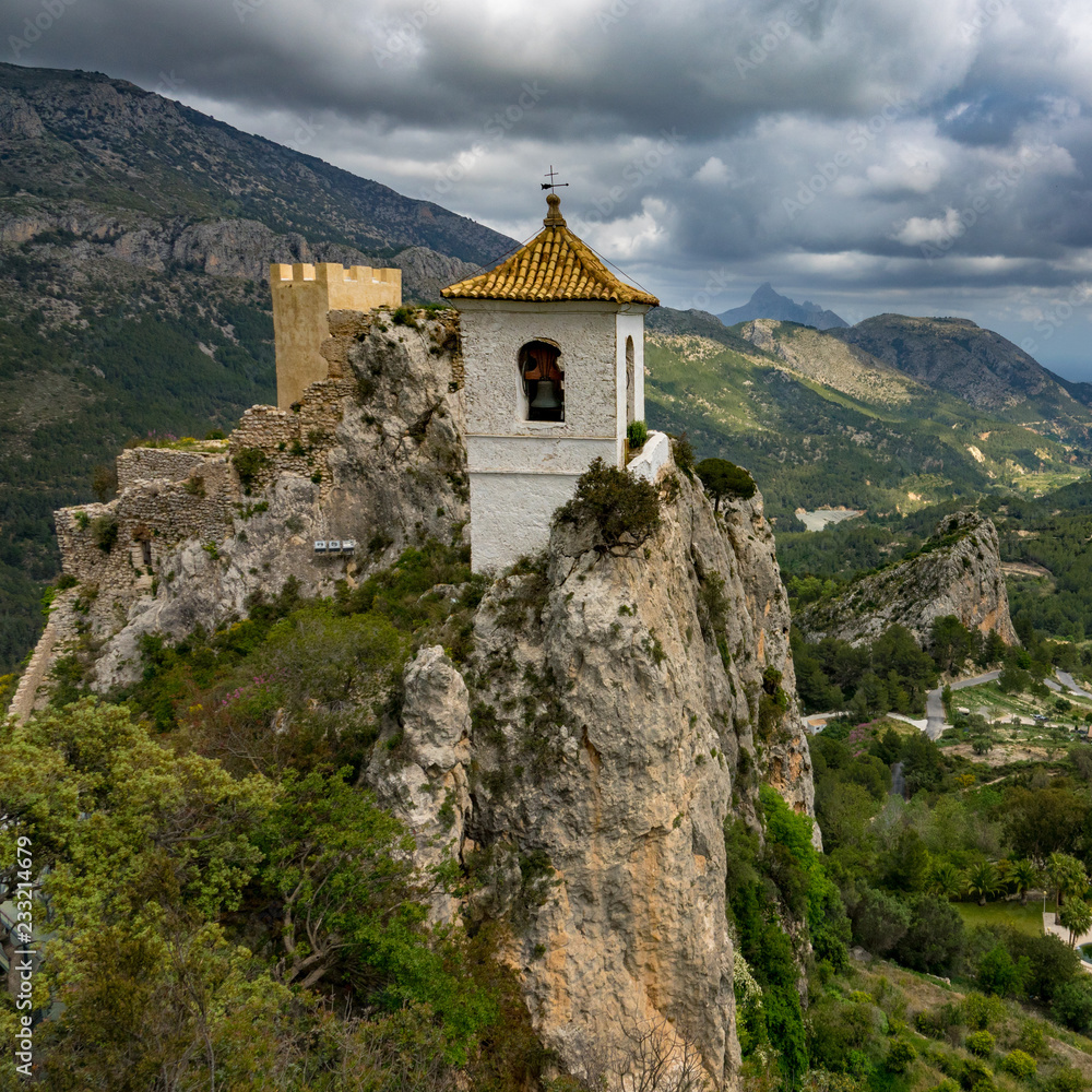 Beautiful view castle of Guadalest