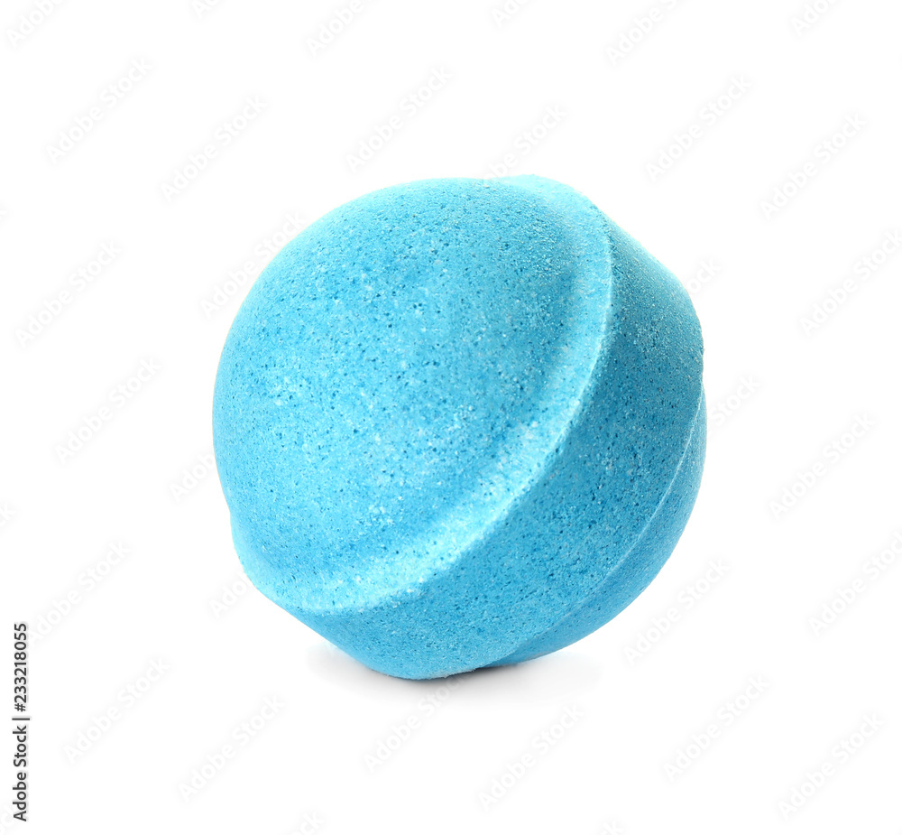 Bath bomb on white background. Spa product Bath bomb on white background. Spa product