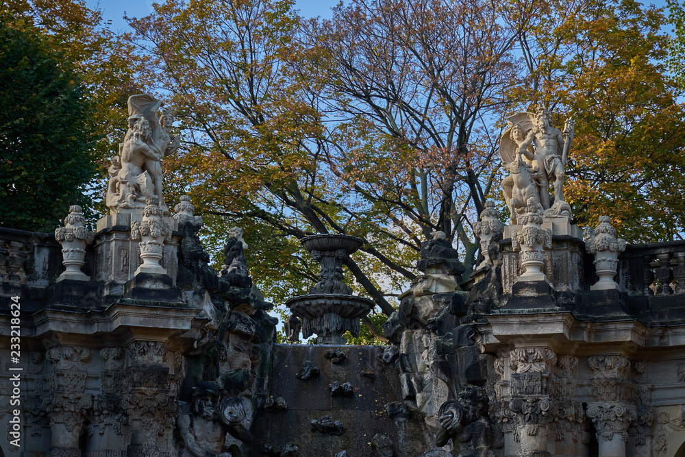 Landmarks of Saxony Germany - elegant baroque city Dresden, popular touristic attraction Landmarks of Saxony Germany - elegant baroque city Dresden, popular touristic attraction