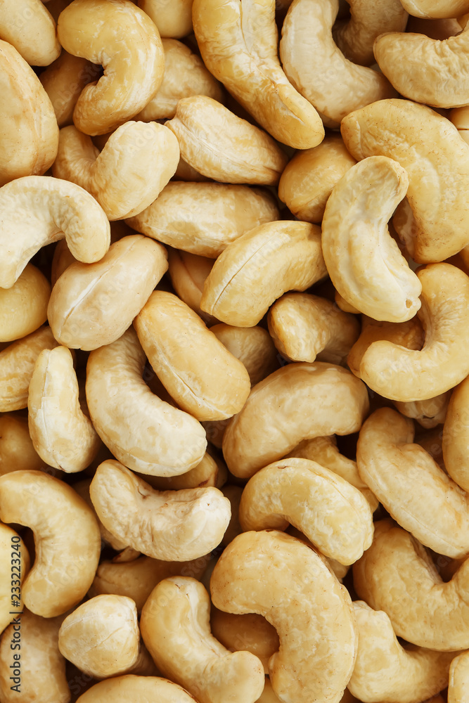 Organic Cashew with no shell on a background Organic Cashew with no shell on a background