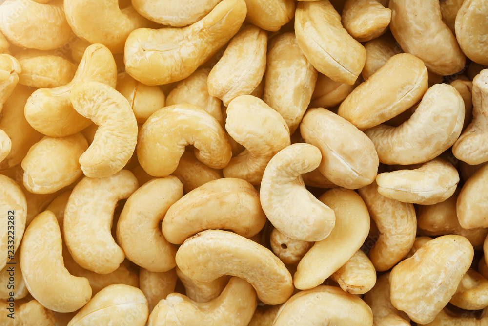 Organic Cashew with no shell on a background Organic Cashew with no shell on a background