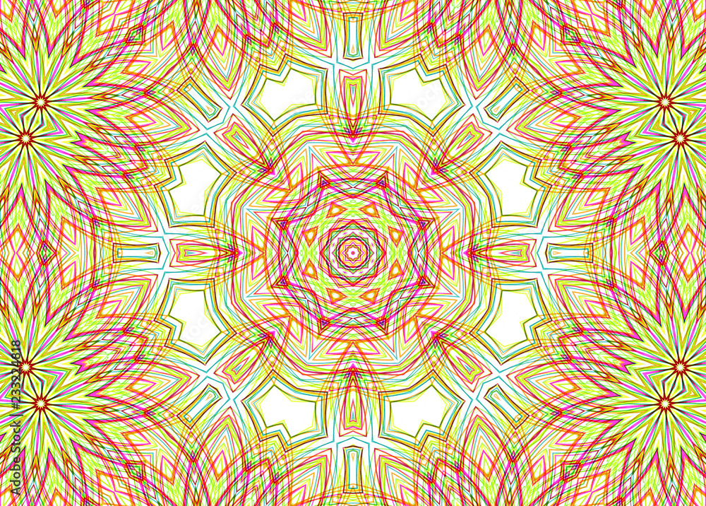 Abstract pattern from bright colorful lines on white Abstract pattern from bright colorful lines on white