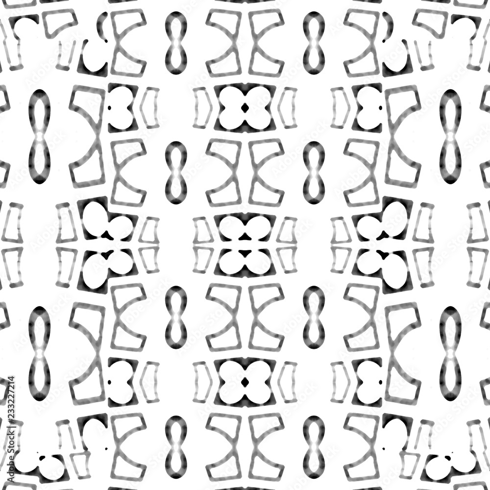 Dark Geometric Seamless Mosaic Pattern