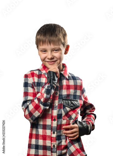 Laughing boy in shirt