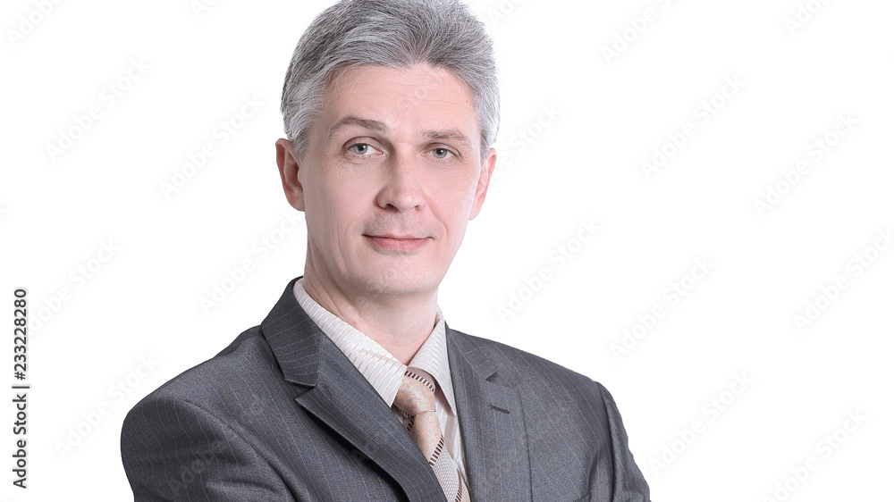 portrait of a senior businessman .isolated on a white portrait of a senior businessman .isolated on a white