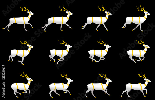 animation sprite sheet, Can be used for GIF animation