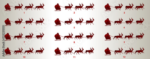 animation sprite sheet, Can be used for GIF animation