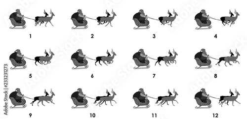 animation sprite sheet, Can be used for GIF animation