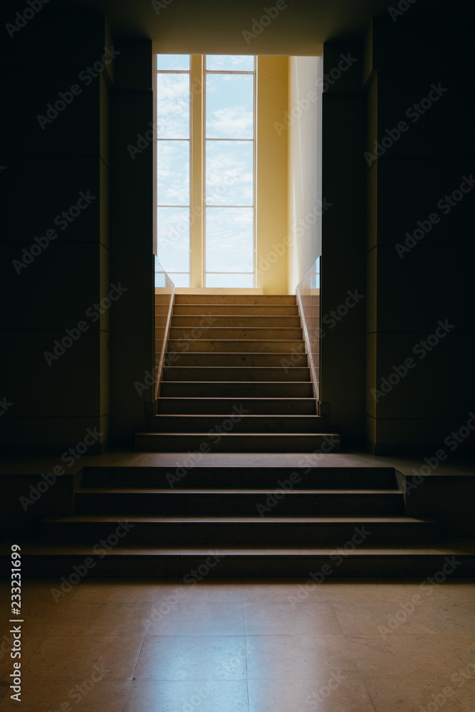 stairs and window stairs and window