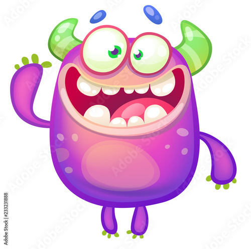 Cute Monster Waving