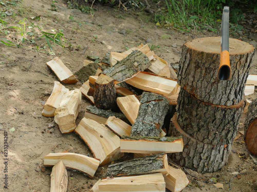 lumberjack chopping wood with an ax lumberjack chopping wood with an ax